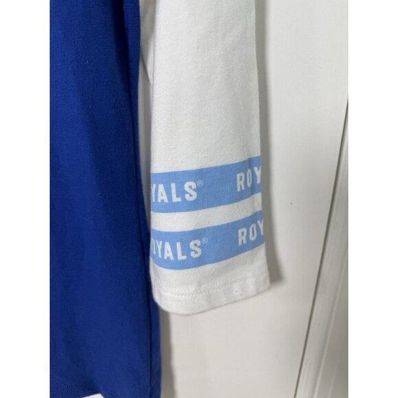 Kansas City Royals Women’s Scallop Bottoms VNeck Shirt Size Medium EUC - Picture 6 of 10